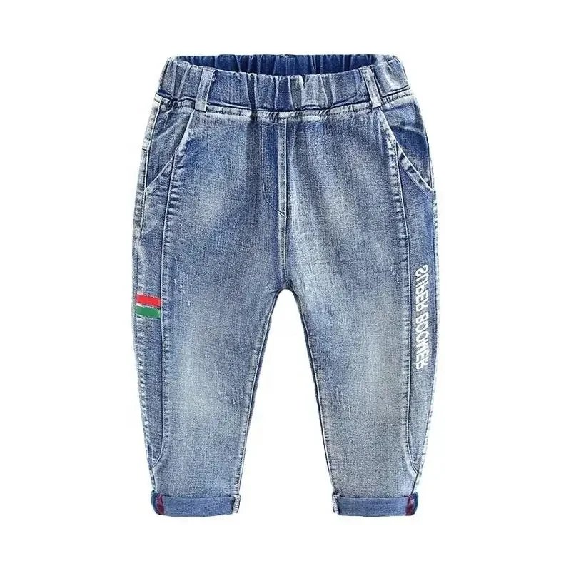 2-10 Years Children Fashion Clothes Classic Denim Clothing Long Trousers Baby Boy Casual Bowboy Kids Boys Jeans Pants