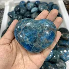 Gemstone Blue Apatite Blue Wholesale High Quality Natural Gemstone Crystal Polished Blue Apatite Heart