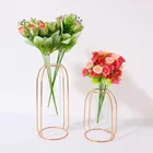 Wholesales Gold Metal Flower Vase Stand For Wedding Party Table Decoration