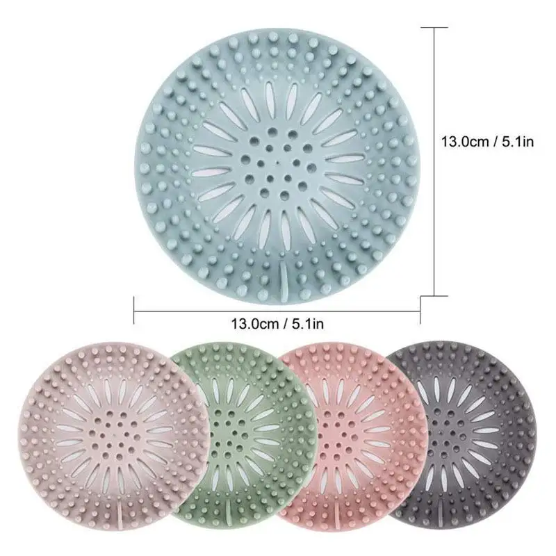 Silicone Sink Cover Strainer Hair Catcher Durable Silicone Hair Stopper Shower stopper Bathroom Filter