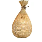 Chandelier New Lighting Hot Sell New Products Bamboo Chandelier Creative Art Pedant Lights Rattan Weaving Chandelier