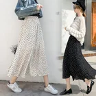 Skirts High Quality Causal Girl Polka Dot High Waist Long Women Skirts