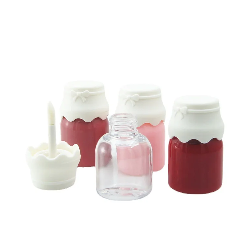 product 8ml  wholesale mini milk bottle diy lip glaze tube lipstick empty tube transparent lip gloss tube-25