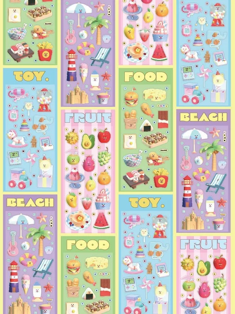 Newest creative designSticker Fruit and bread  Decorative Sticker