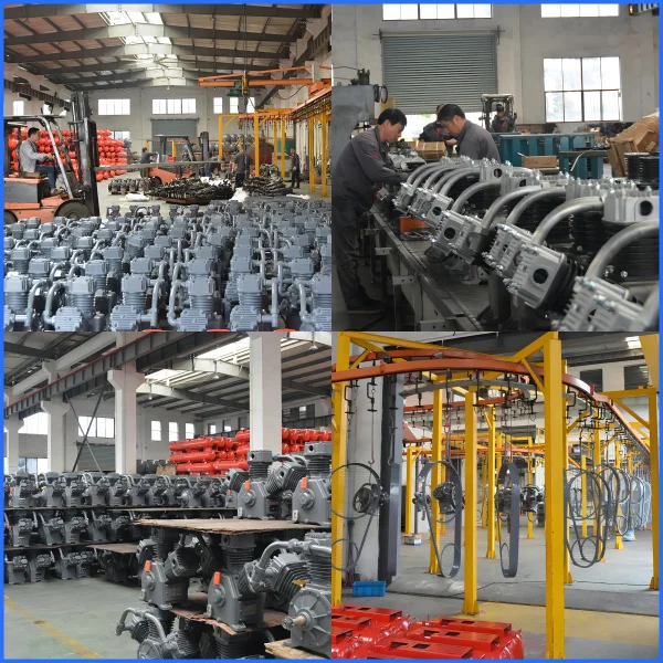 HW15012 Hongwuhuan3 cylinders Portable Piston Compressor Electric Engine Power Belt Driven Air Compressor
