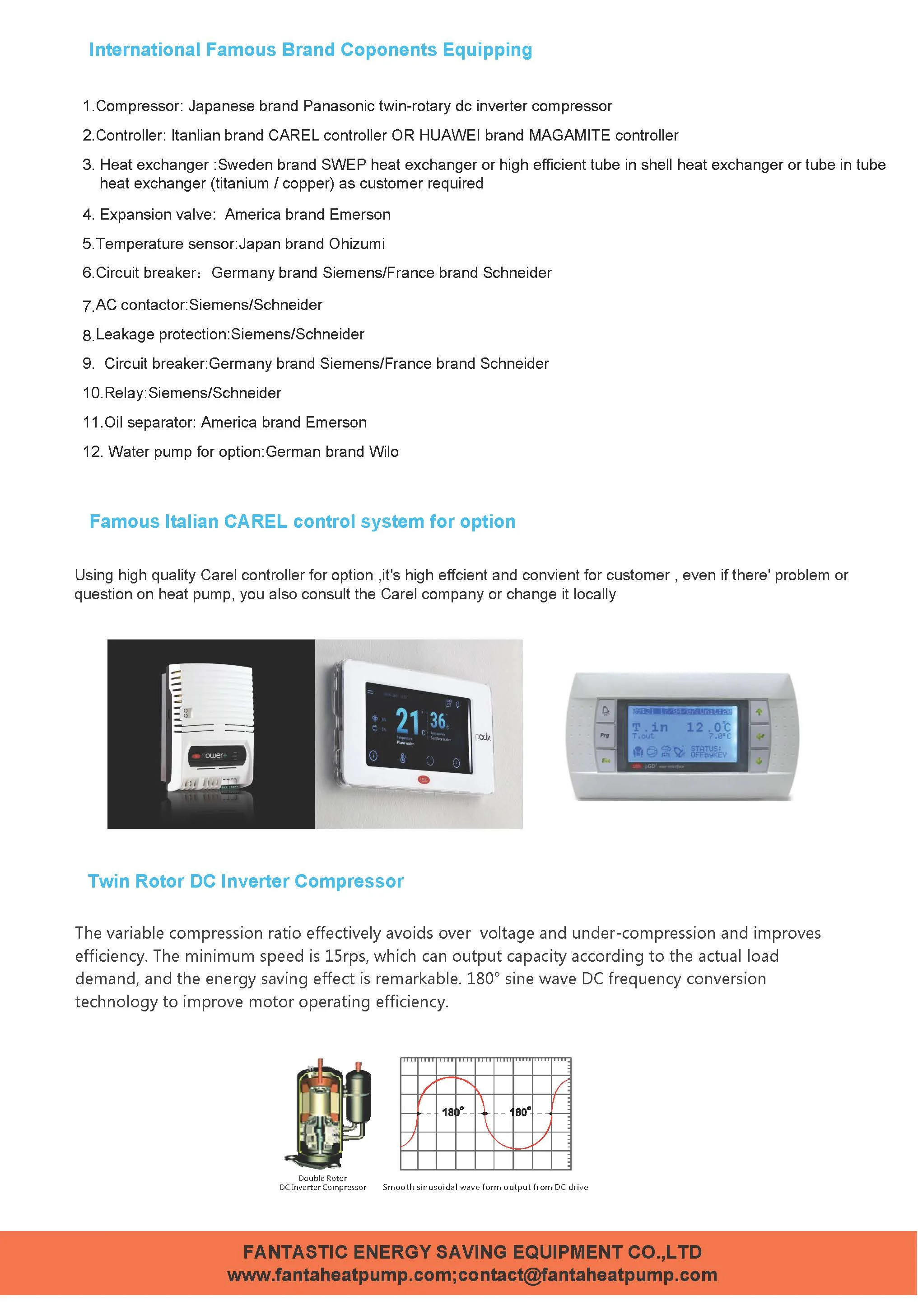 Source Geothermal Heat Pump, Inverter, 14kw, Electric - detail 6