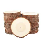Crafts 4.3-4.7in Unfinished Wooden Cut Circles - As Wood Slice Blank Ornaments DIY Crafts Kit Gifts