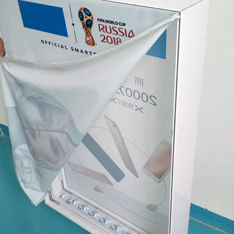 Double Sided Fabric Lightbox Caja De Luz Led Para Publicidad LED Free Standing Light Box for Advertising Standing Display manufacture