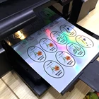 Adhesive Sticker Adhesive Label Custom Genuine Rainbow Adhesive Label 3D Hologram Sticker Sheet Printing