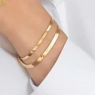 Snake Bracelets Trendy Jewelry Metal Snake Chain Stainless Steel Bracelet