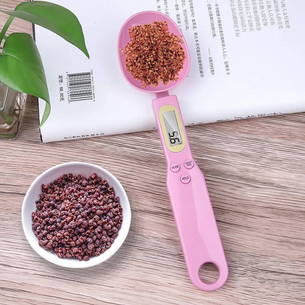 Kitchen Scale Spoon Grams Measuring Spoon, 500g/0.1g Blue Cute Digital  Scale Spoon Milligram Measuring Spoon Grams Electronic Measuring Cup 1  Piece