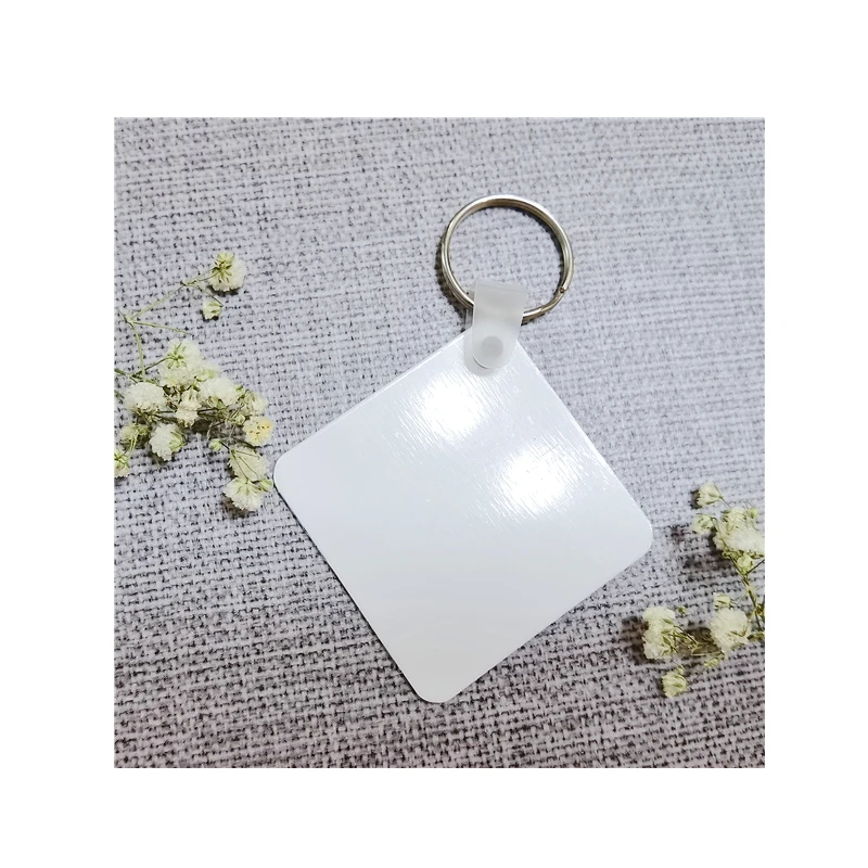 Sublimation Double Sided Metal Sublimation Keychains White Blank