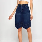 Jeans Wholesale Elegant Fashion Design Jeans Mini Skirt Denim Fashion Clothing Denim Skirts For Women 2021