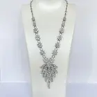 Silver Necklace Necklaces Popular Our Own Manufacturer Silver Natural Aquamarine Gemstone Necklace