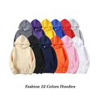 Quality FYB High Quality Custom Embroidered Logo Plain Blank 100% Cotton Heavy Oversize Thick Hoodie Mens Pullover