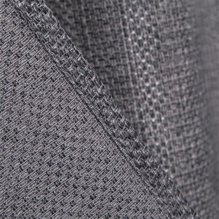 Amazon hot selling wholesale textured gray curtains with low Shading Rate