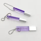 Memory Factory Direct Sales Custom Purple Transparent Data Memory Stick Portable Data Memory Stick