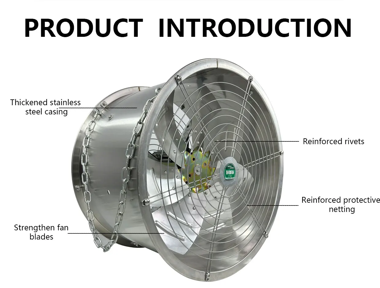 Hanging Exhaust Fan, 500mm, Stainless, Steel - detail 4