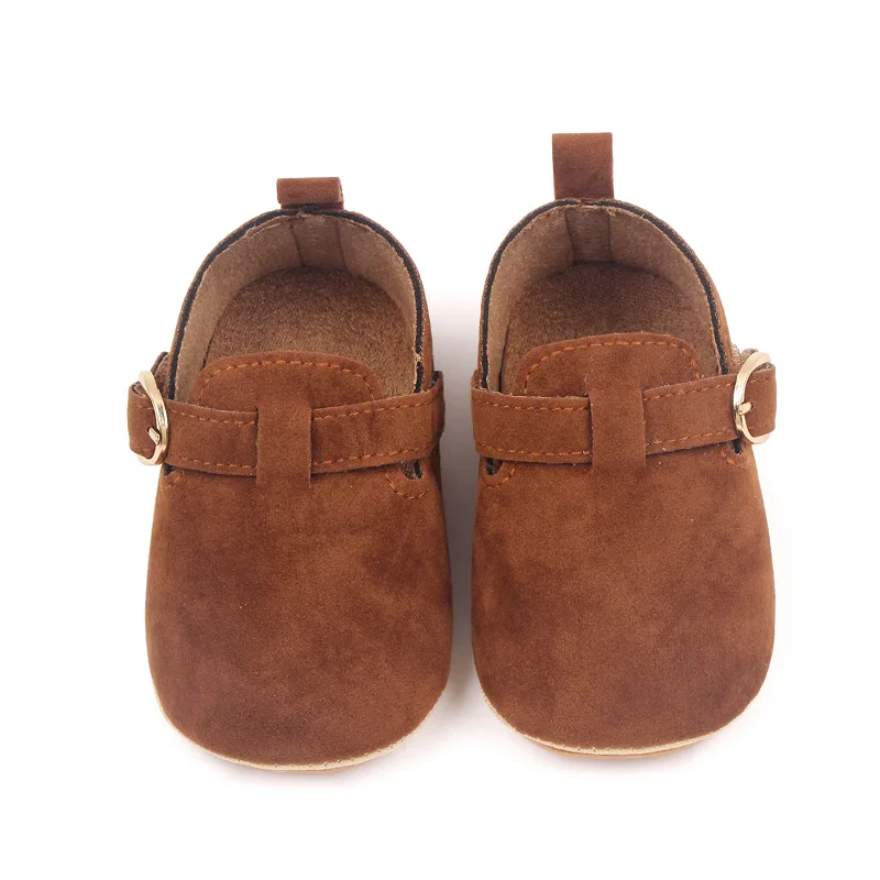 Unisex Soft PU Sude Material Anti-slip Baby Boy Shoes Toddler Newborn Girl Shoes factory