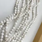 Beads Hot Selling Cheap Custom Round Stone Beads White Turquoise Beads