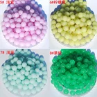 Hole Beads Hobbyworker Rainbow Acrylic Large Hole Round Beads For DIY Jewelry Making