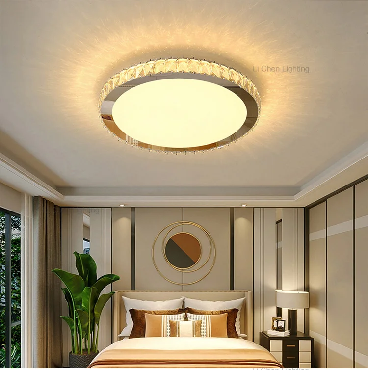 c0065 luxury style home hotel villa indoor decoration crystal modern square round led ceiling lamp -5