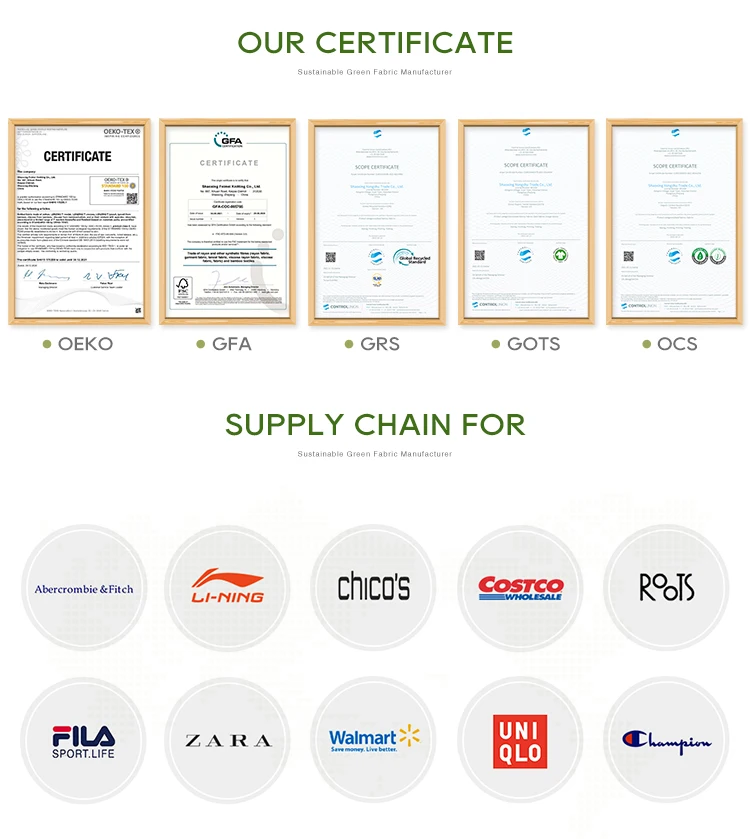 Soft Slid Knit Fabric 90 Recycled Polyester 10 Spandex Material Single Jersey Fabric for T-shirt 190 GSM supplier