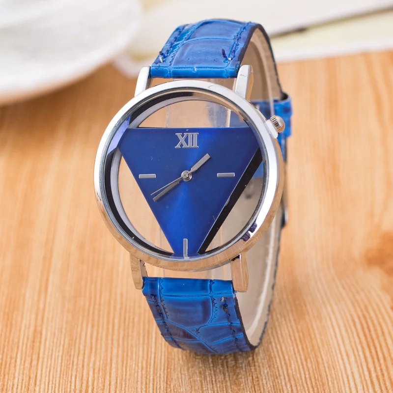 Fashion Hollow Triangular Dial Ladies Quartz Watch 36mm Wrist Watch For Women Cheap Price Watches