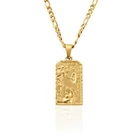Michael Necklace Gemnel Delicate Stainless Steel Michael Soldiers Man Pendant Necklace Jewelry
