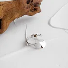 Ring S925 Abstract Wave Minority Ring S925 Sterling Silver Adjustable Size Newest Design