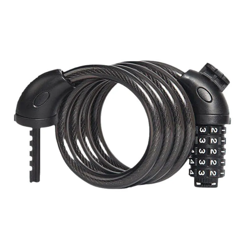 Portable Anti-Theft Password Feature Cable Lock for Motorcycle Children's Scooter Mountain Bike Electric Car Batteries