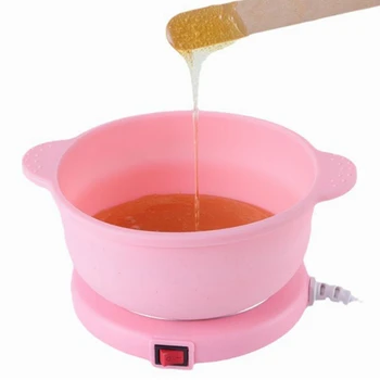 400ML Foldable Depilator Wax Heater Silicone Electric Wax Pot Heating Melting Non-Stick Pan Salon Skin Care Hair Removal Machine