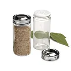 Salt And Pepper Mini Empty Salt And Pepper Shaker Sets Square Spice Jar Shaker Seasoning Bottle