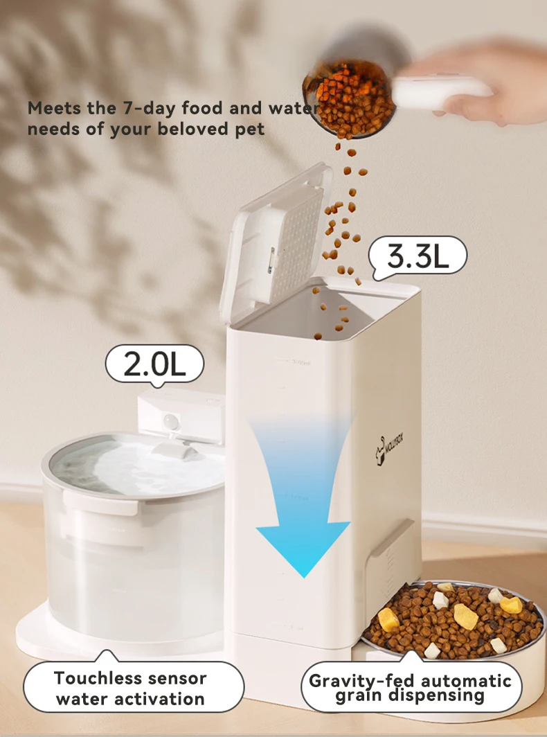 2in1 Pet Food Water Feeder Constant Temperature Wireless Water Dispenser Circulating Water Low Noise Pet Supplies for Dogs Cats manufacture