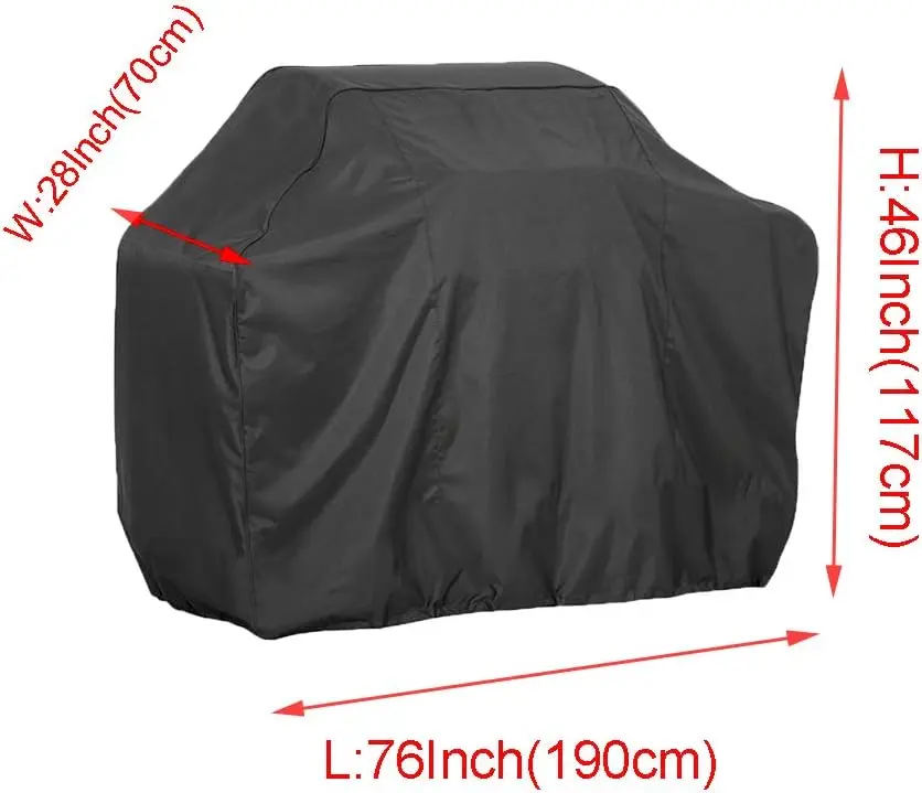 Outdoor barbecue gas grill cover waterproof dustproof bbq cover for weber q1200