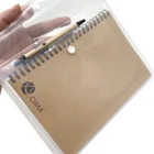 Notebook Twin Wire Binding Custom Logo Kraft Spiral Book Coil Notebook Recycle Notebook With Pen For Promotion Gift
