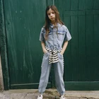 Girl Jeans Girl Denim Pants Children Jeans Jumpsuit Fashion Teenager Autumn Long Denim Jumpsuit