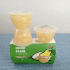 Diced Pear Pearcanned Snack Cup 4oz/113g OEM Diced Pear In Light Syrup