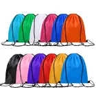 Backpack Custom Printed Logo 210D Polyester Bundle Pocket Oxford Drawstring Bag Backpack Advertising Bag