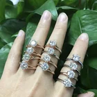 Manufacturer Direct Sale 18K Gold Ring 1 Carat Moissanite Wedding Rings Women