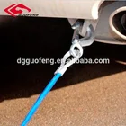 Pvc Coated Wire Rope Heavy Duty 9.5mm Blue PVC Coated Car Towing Wire Cable Rope With Snap Hooks For Trailering