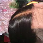 Hair Transparent Lace Frontal Human Hair Wigs Raw Indian Hair HD Swiss Lace Closure Wig Straight Full Lace Wigs