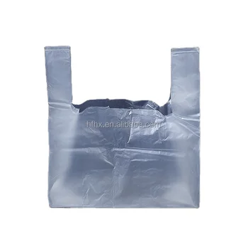 Biodegradable transparent design your own logo shopping plastic bag recycling