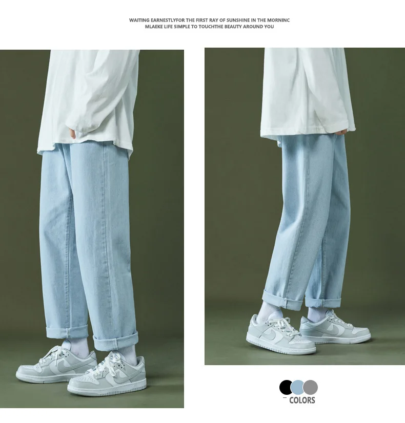Jeans For Men Stylish Business Regular Blue Stretch Denim Trousers Classic Men Plus Size Stretch Jeans pantalon cargo