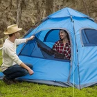 Mesh Tent Waterproof Tent Camping 4 Peoplequick Setup Waterproof Double Layer Mesh Window Tent Outdoor Camping Hiking