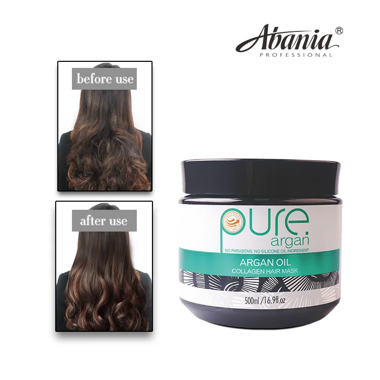 Abania brand Private label argan oil collagen hair mask bio keratin hair treatment mask