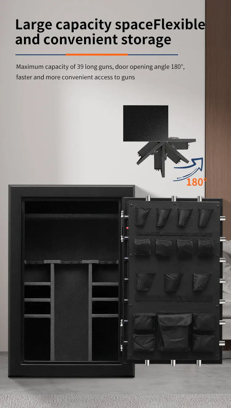 CEQSAFE High-end Digital Metal Big Box Fire Resistant Gun Safe Box details