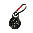 New Outdoor Carabiner Compass Zinc alloy Key chain Compass