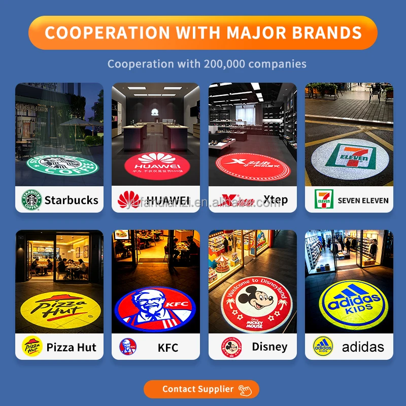 Excellent Superior Indoor High Definition Gobo Projection for Walls Floors and Entrances w