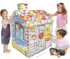 Kids DIY Art Craft House Color Painting Play For Kids Education